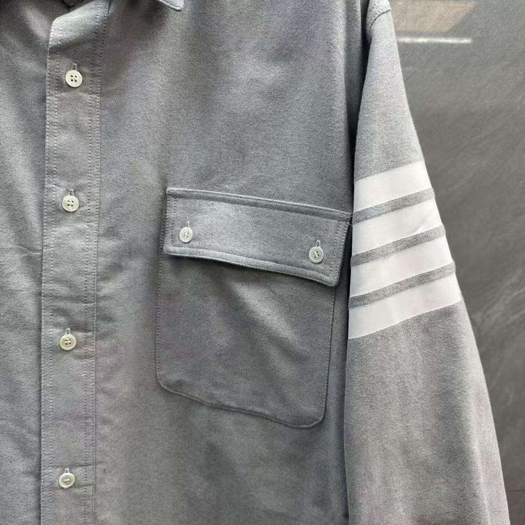 Men's Casual Oxford Shirt - 100% Cotton Button - Front Shirt | Thom Browne