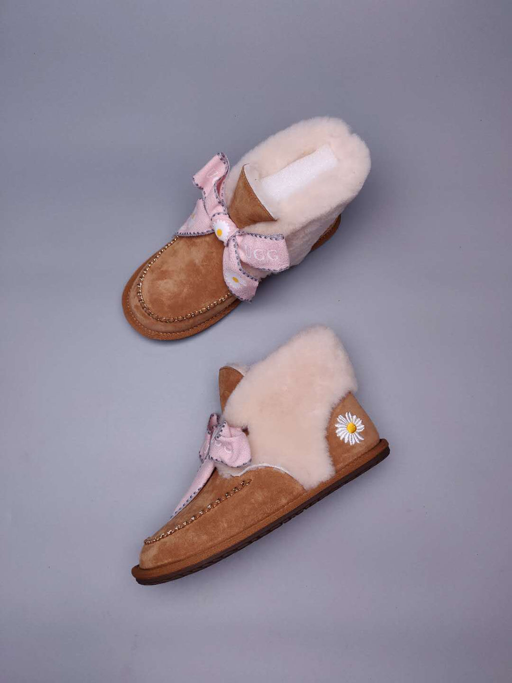 Daisy Chain Ribbon Snow Boot — Chestnut | New Arrival | In Stock