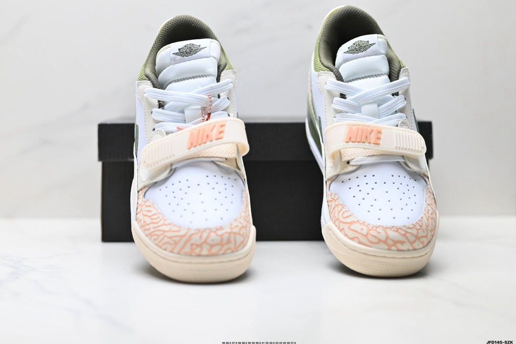 Jordan Legacy 312 Low White Sand Olive Green Sneakers