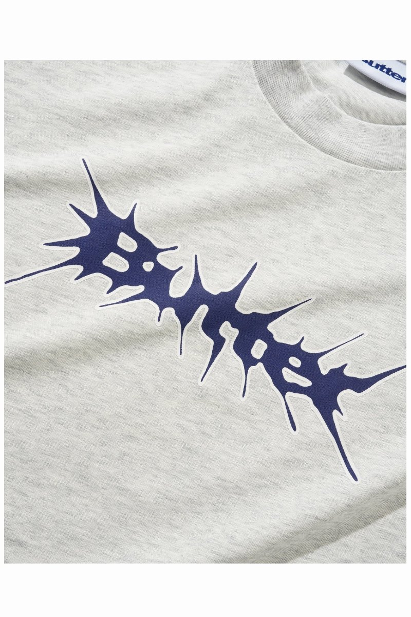 BUTTER NAIL LOGO T-SHIRT Ash Heather