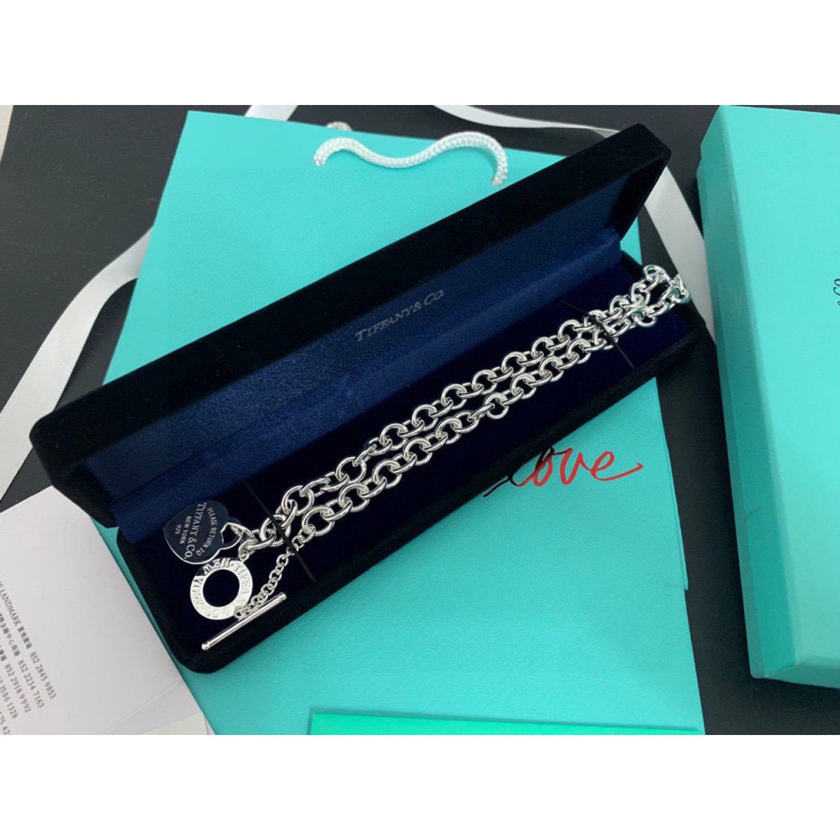 Tiffany & Co. Chunky Chain Heart Necklace