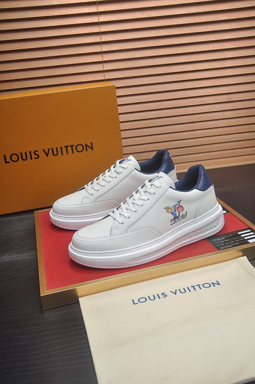 Louis Vuitton Men's Floral Graphic Low-Top Sneakers