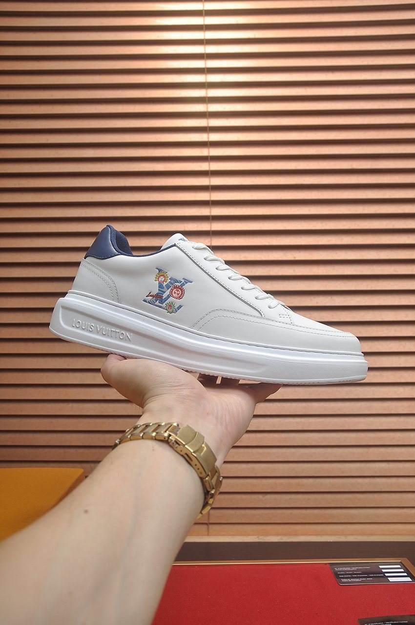 Louis Vuitton Men's Floral Graphic Low-Top Sneakers