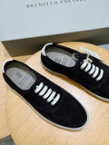 Brunello Cucinelli Black Suede Sneakers