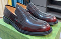 Gucci Burgundy Penny Loafers