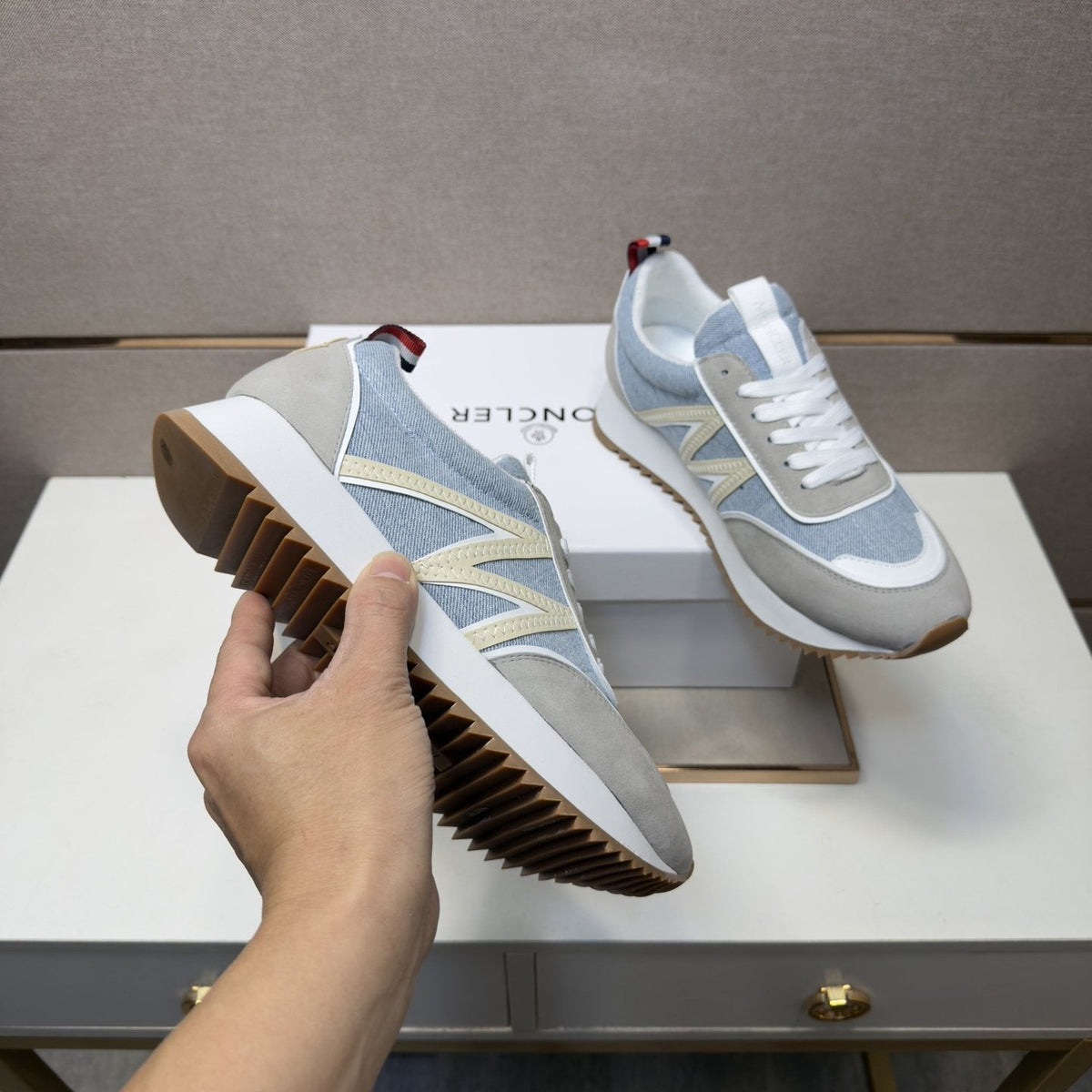 Moncler N-Panel Low-Top Sneakers