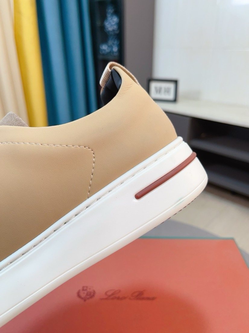 Loro Piana Contrast-Toe Low-Top Sneakers