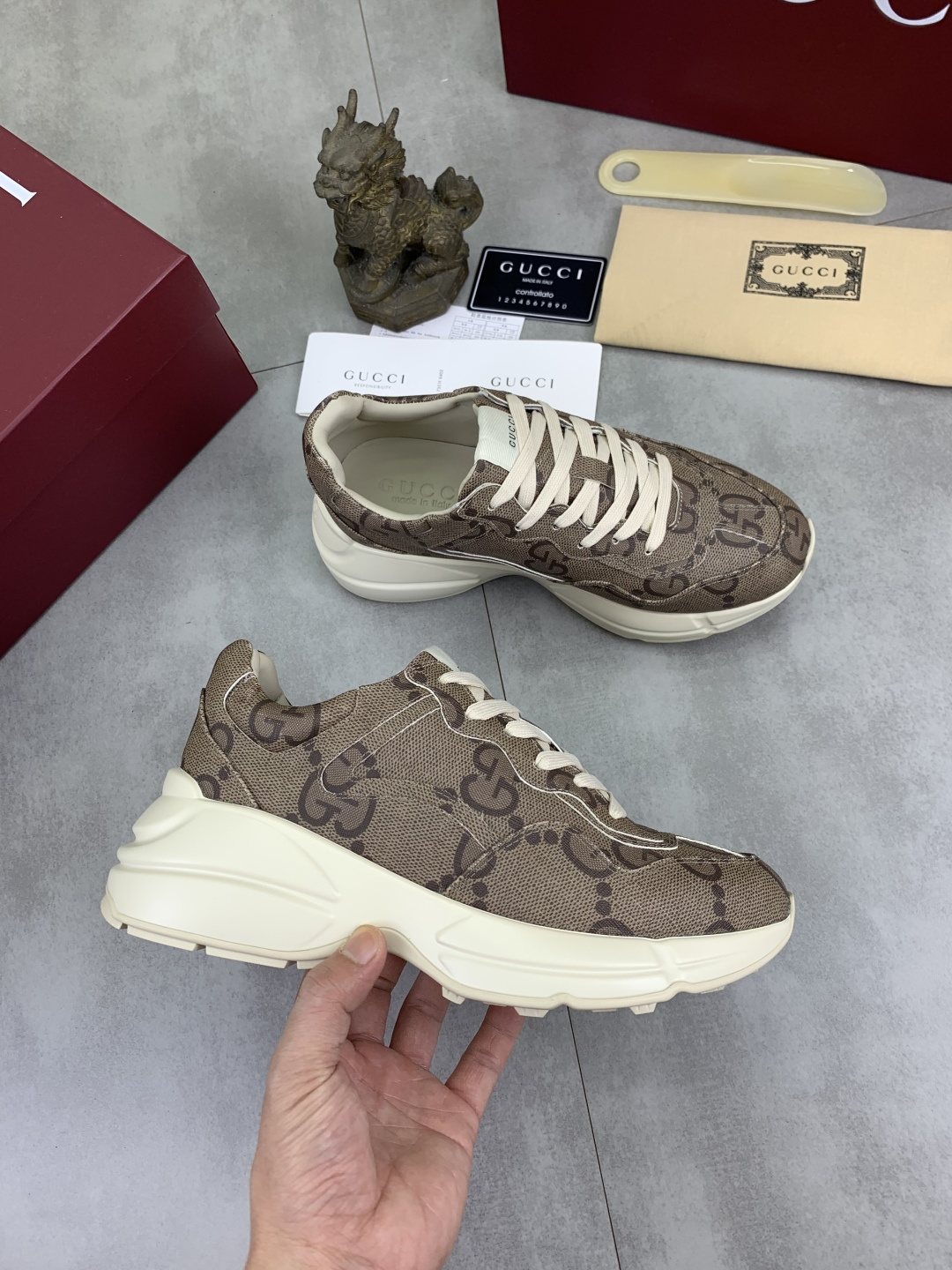 Gucci Patterned Chunky Sneakers