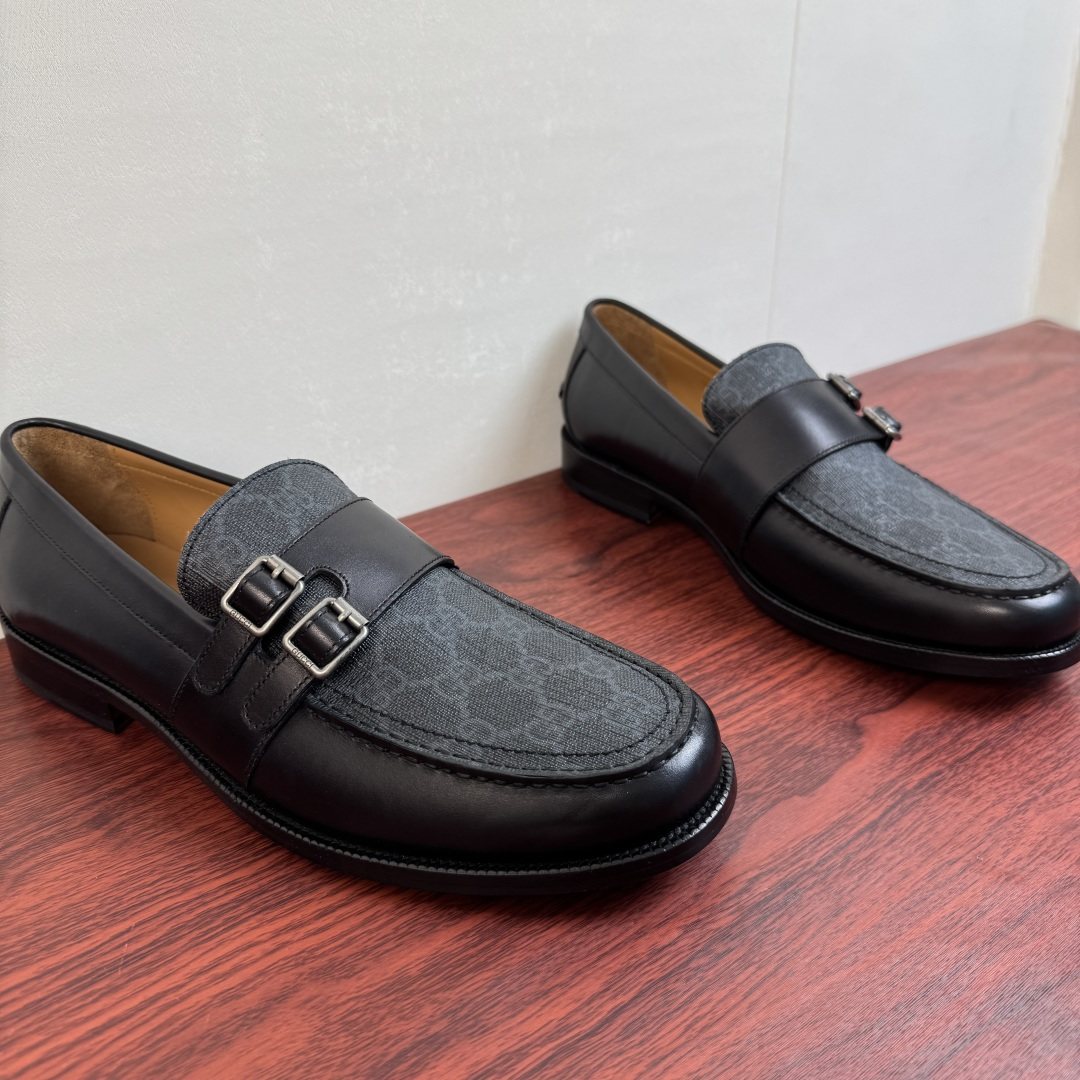 Gucci Men's Double Buckle Loafers
