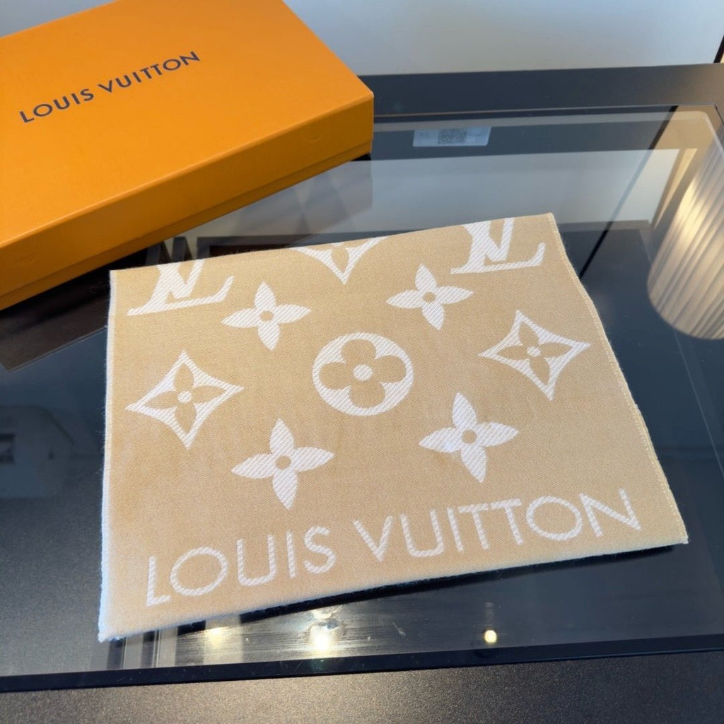 Louis Vuitton Monogram Fringe Scarf