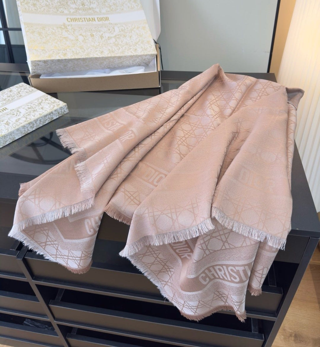 Dior Geometric Fringe Scarf