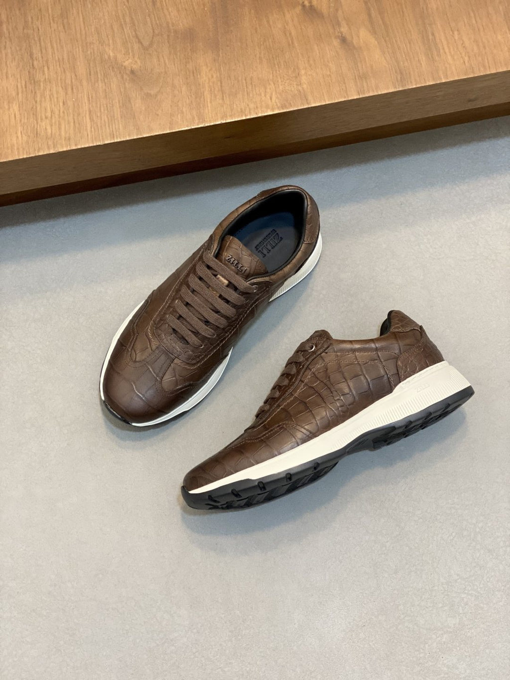 ZILLI Textured Low-Top Sneakers