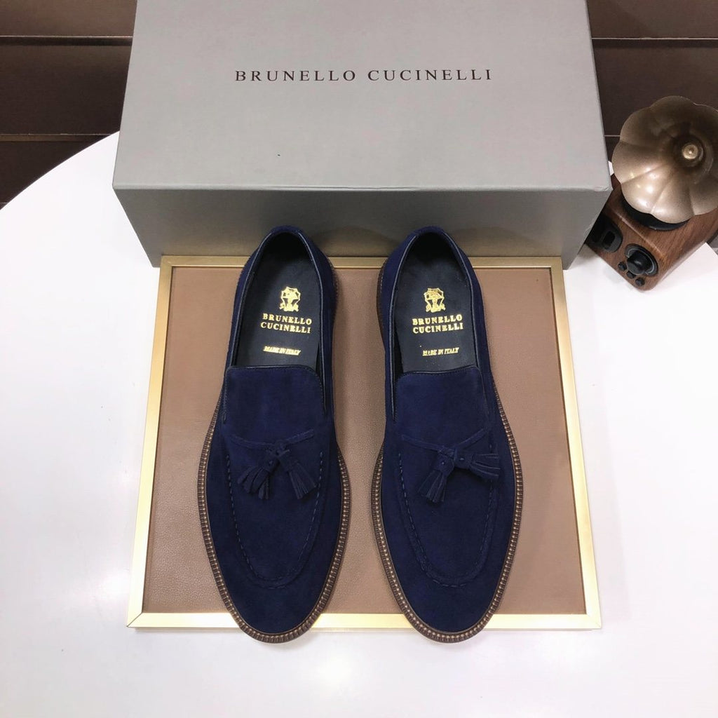 Brunello Cucinelli Men's Tassel Loafers - Rubber Sole
