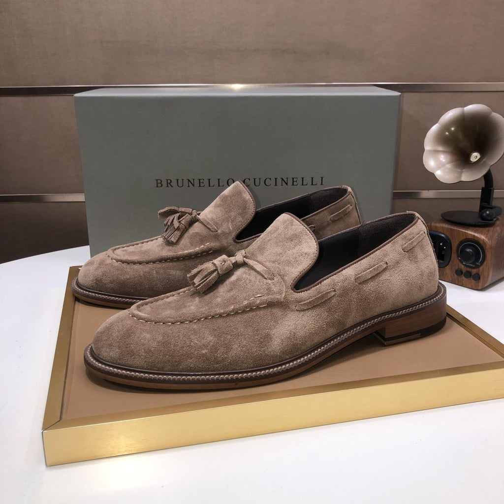 Brunello Cucinelli Men's Tassel Loafers - Rubber Sole