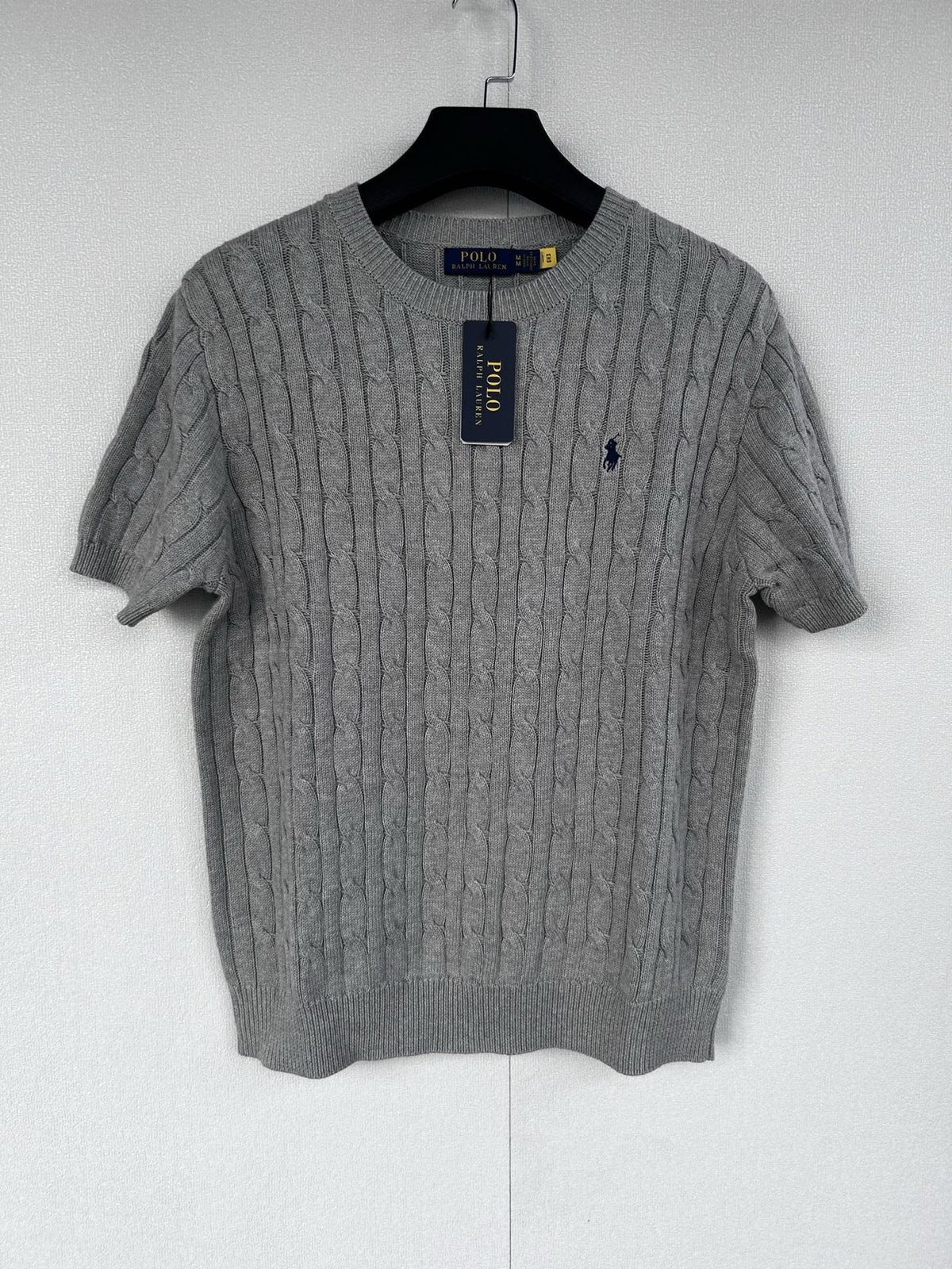 Ralph Lauren Short-Sleeve Cable-Knit Sweater