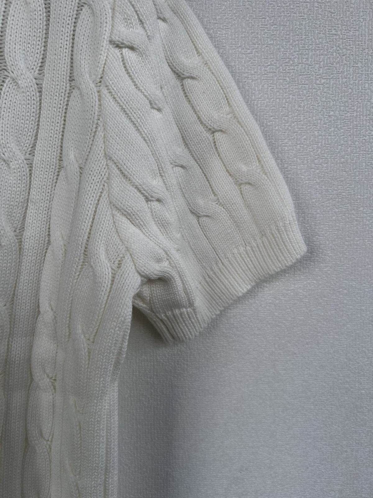 Ralph Lauren Short-Sleeve Cable-Knit Sweater