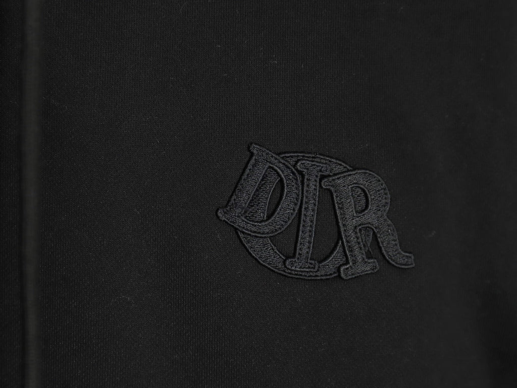 Dior CD Three-Color Badge Patch Hoodie - Black